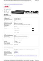Datasheet for APC SMX3000RMHV2UNC, EAN: 0731304272694