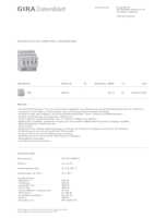 Datenblatt zu Gira 543500, EAN: 4010337774280