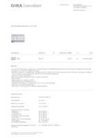 Datenblatt zu Gira 543100, EAN: 4010337774266