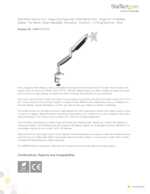 Datasheet for Startech.com ARMPIVOTHD, EAN: 0065030868204