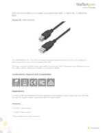 Datasheet for Startech.com USB2HAB50AC, EAN: 0065030850933