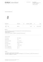 Datenblatt zu Gira 545200, EAN: 4010337774303