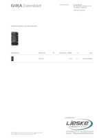 Datasheet for Gira 281900, EAN: 4010337994336