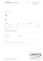 Datenblatt zu Gira 291203, EAN: 4010337062561