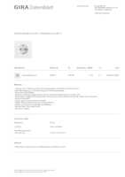 Datasheet for Gira 418870, EAN: 4010337116943