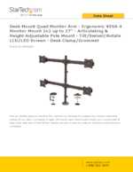 Datasheet for Startech.com ARMQUAD, EAN: 0065030867795