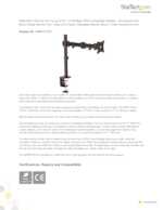 Datasheet for Startech.com ARMPIVOTB, EAN: 0065030868198