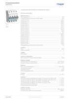 Datasheet for Hager MBN640, EAN: 3250614310898