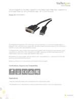 Datasheet for Startech.com DP2DVIMM10, EAN: 0065030832182