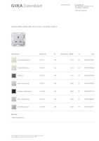 Datasheet for Gira 277626, EAN: 4010337079361