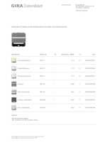 Datasheet for Gira 087028, EAN: 4010337870289