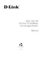 Datasheet for D-Link DES-108/E, EAN: 0790069368202
