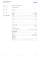 Datasheet for Hager WAD9200WG, EAN: 3250610056240