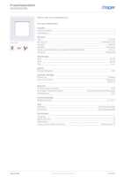 Datasheet for Hager WAD8100WG, EAN: 3250610064719