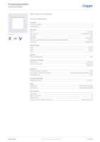 Datasheet for Hager WAD8100WM, EAN: 3250610064726