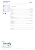 Datasheet for Hager WAF1001WM, EAN: 3250610072660