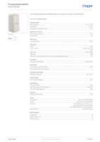 Datasheet for Hager WNC083B, EAN: 3250610101988