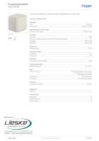 Datasheet for Hager WNC300B, EAN: 3250610102510