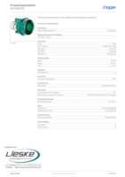Datasheet for Hager WDA1527G, EAN: 3250610092910