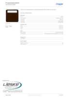 Datasheet for Hager WWA8300BR, EAN: 3250610093863