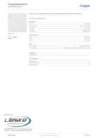 Datasheet for Hager WWA8300PW, EAN: 3250610093870