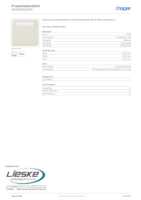 Datasheet for Hager WWA8300WP, EAN: 3250610093856