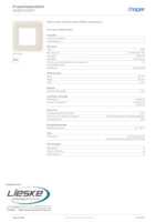 Datasheet for Hager WWD1100WP, EAN: 3250610093504