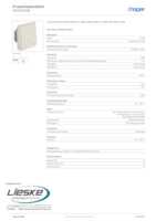 Datasheet for Hager WNA300B, EAN: 3250617175302
