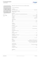 Datasheet for Hager WNT954B, EAN: 3250617178839
