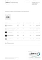 Datasheet for Gira 264072, EAN: 4010337114819