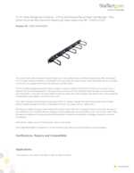 Datasheet for Startech.com CABLMANAGERH, EAN: 0065030872898