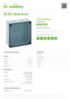 Datenblatt zu Spelsberg 10600701, EAN: 4013902861477