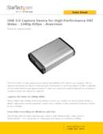 Datasheet for Startech.com USB32DVCAPRO, EAN: 0065030864855