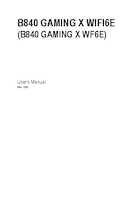 Datenblatt zu Gigabyte B840 GAMING X WF6E, EAN: 4719331876937