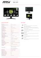 Datasheet for MSI 9S6-3BC51T-001, EAN: 4711377289795