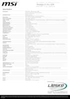 Datasheet for MSI 0013Q4-020, EAN: 4711377422864