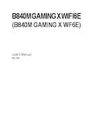 Datasheet for Gigabyte B840M GAMING X WF6E, EAN: 4719331879754