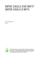 Datasheet for Gigabyte X870E EAGLE X WF7, EAN: 4719331879532