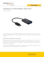 Datasheet for Startech.com DP2VGAA, EAN: 0065030861557