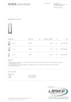 Datasheet for Gira 129900, EAN: 4010337299004