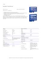 Datasheet for Samsung MB-MB256T/WW, EAN: 8806097635055