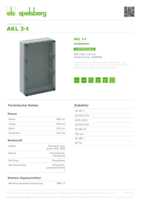 Datenblatt zu Spelsberg 74400301, EAN: 4013902071289