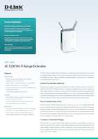 Datasheet for D-Link DAP-1620/E, EAN: 0790069419379
