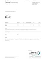 Datasheet for Gira 127300, EAN: 4010337273004