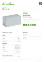 Datenblatt zu Spelsberg 74040101, EAN: 4013902071180