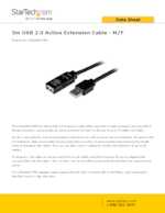 Datasheet for Startech.com USB2AAEXT5M, EAN: 0065030856249