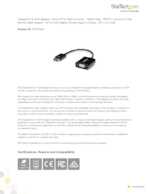 Datasheet for Startech.com DP2VGA3, EAN: 0065030848701