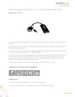 Datasheet for Startech.com VGA2HDU, EAN: 0065030854962
