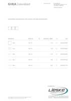 Datasheet for Gira 1463723, EAN: 4010337070603