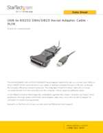 Datasheet for Startech.com ICUSB232DB25, EAN: 0065030840453